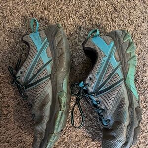 Merrell Black and Teal Outdoor Shoes